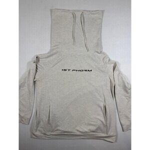 1st Phorm Legion of Boom Mens XL Funnel Neck Hoodie Oatmeal Heather Gray XL